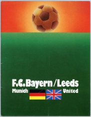 1975 European Cup Final Bayern Munich vs Leeds United football programme