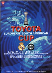 2002 Toyota Cup Final (intercontinental cup) Real Madrid vs  Club Olimpia football programme
